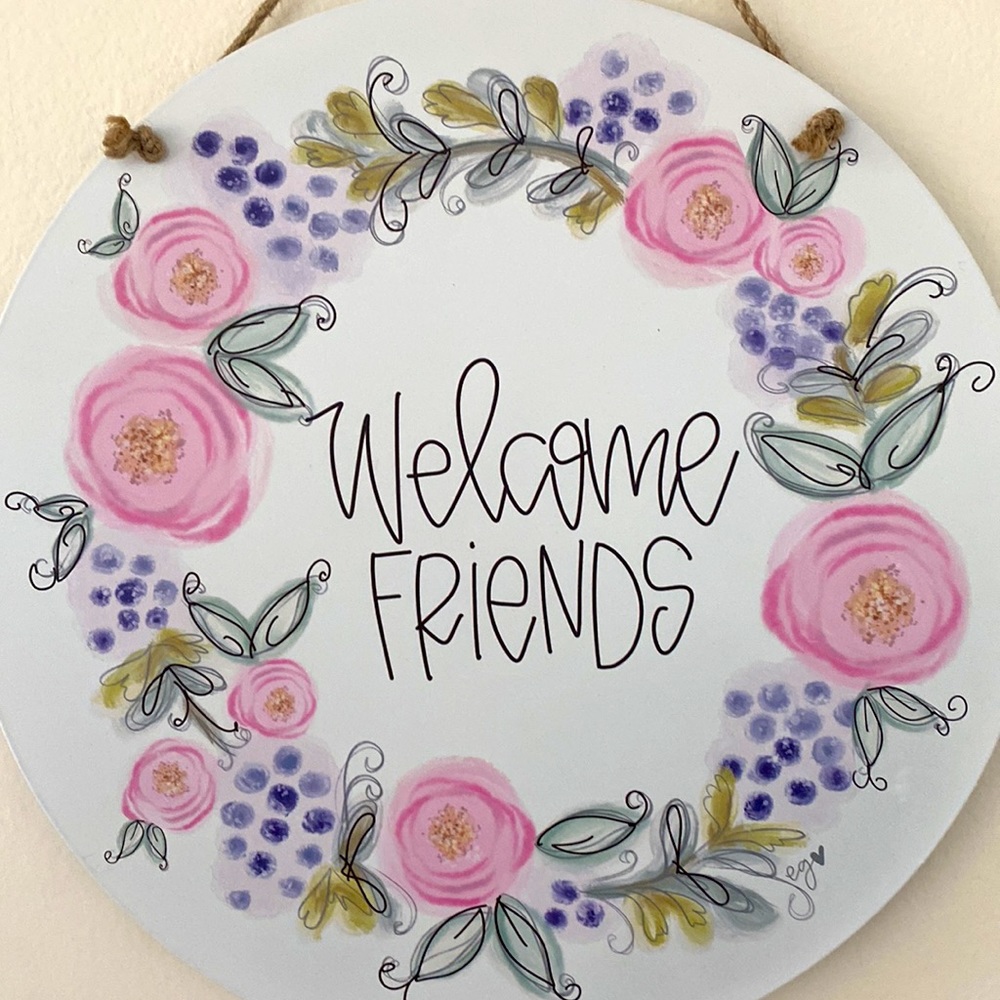 Metal Welcome Sign Brand New.